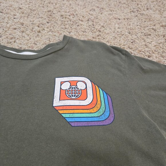 Disney Parks Walt Disney World Green T-Shirt Size Adult Size Medium - Picture 2 of 7